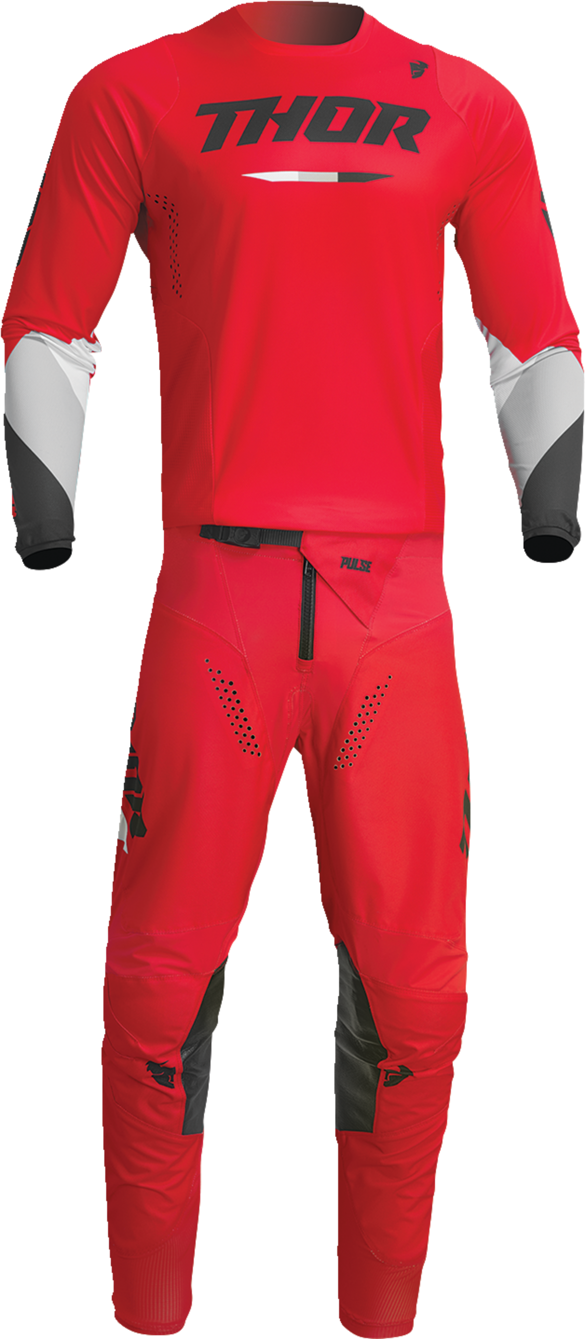 THOR Youth Pulse Tactic Jersey - Red - Large 2912-2207