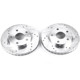 Power Stop 91-95 Toyota MR2 Front Evolution Drilled & Slotted Rotors - Pair JBR590XPR