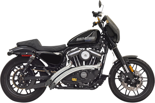 BASSANI XHAUST Radial Sweepers Exhaust System - Chrome 1X3FC