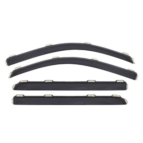 AVS 16-18 Mazda 2 Ventvisor In-Channel Front & Rear Window Deflectors 4pc - Smoke 194508