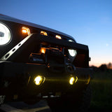 KC HiLiTES FLEX ERA 3 Dual Mode SAE Fog Lights - 2-Light Master Kit for Jeep Aftermarket Bumpers 97147