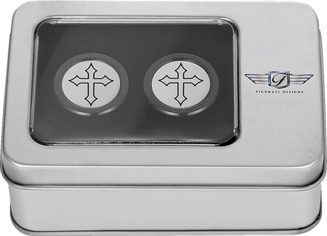 FIGURATI DESIGNS Docking Hardware Covers - Cross Black FD41-DC-2730-BK