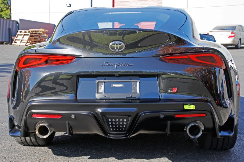 Perrin 2020 Toyota Supra Tow Hook Kit (Rear) - Neon Yellow PTP-BDY-250NY