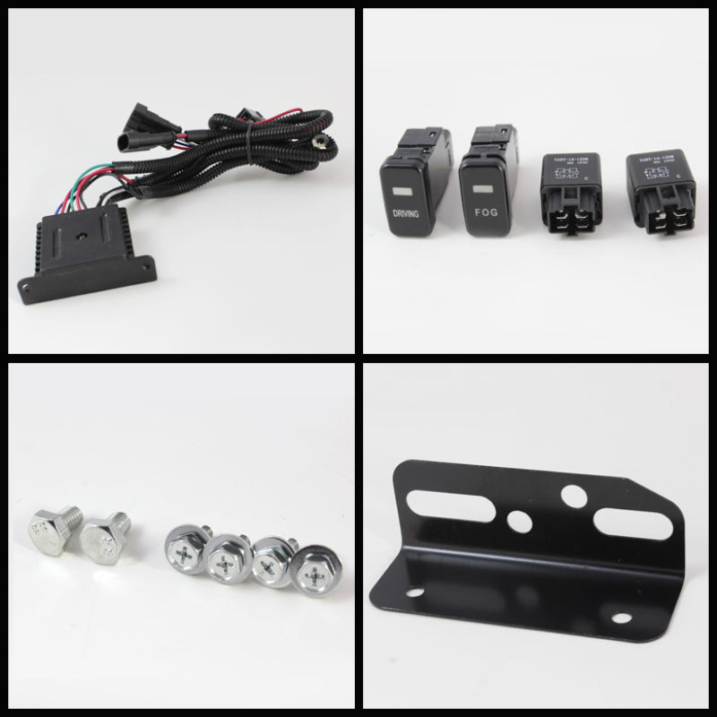 Spyder Toyota FJ Cruiser 07-14 Fog Lights With LED Daytime Running Lights w/swch Blk FL-DRL-TFJ07-BK 5075161