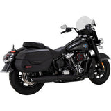 VANCE & HINES Twin Slash Slip-On Muffler - Black - Softail 46750