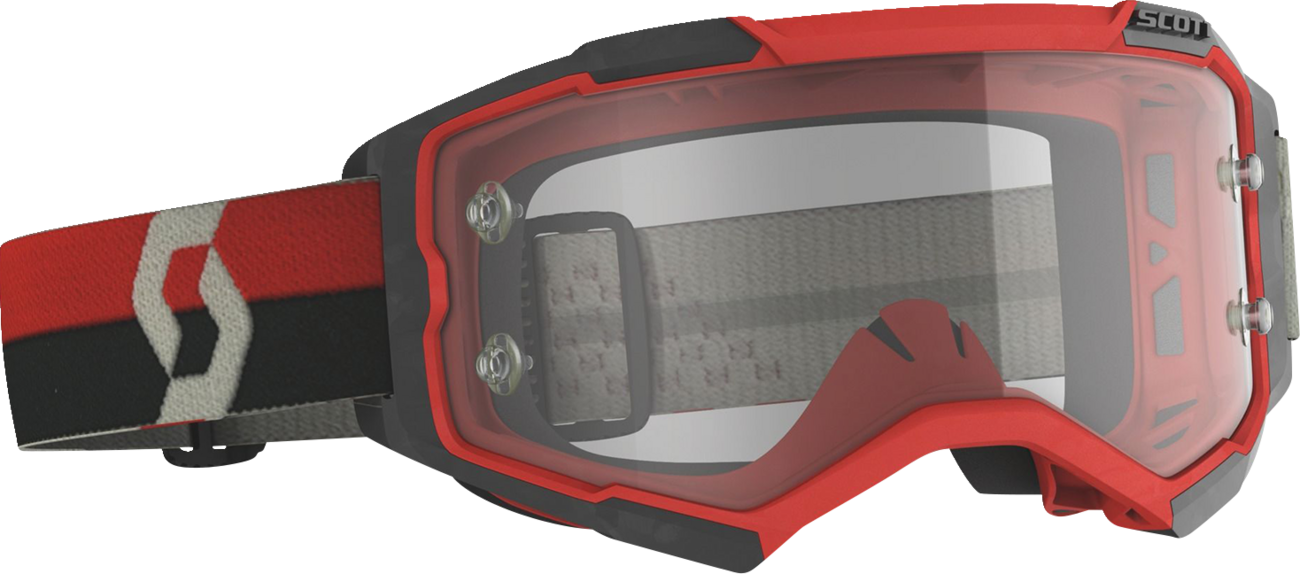 SCOTT Fury Goggle - Red/Black - Clear Works 274514-1018113