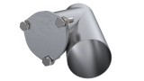 QTP 4in Weld-On QTEC Exhaust Cutout Y-Pipe 10400