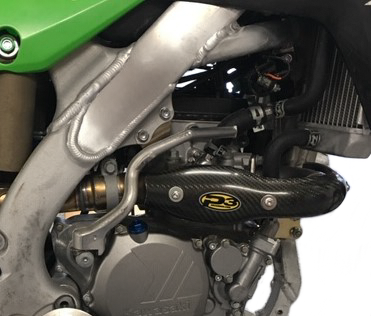 P3Heat Shield Carbon Stk Pipe Kaw206056