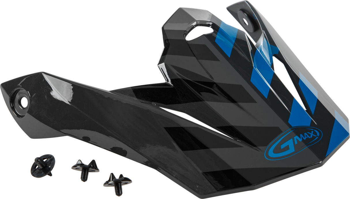 GMAX Visor W/Screws Fame Mx-86 Dark Grey/Blue/Black G086066