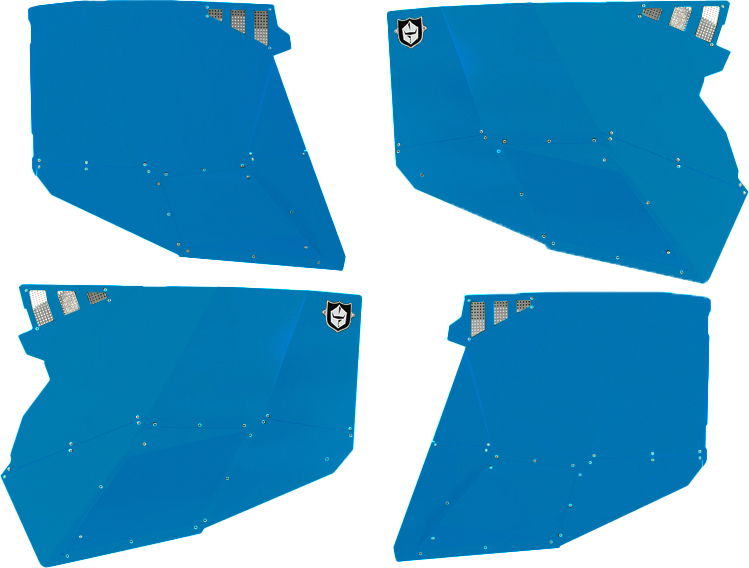 PRO ARMOR Stealth Door Alluminum Skins Voodoo Blue Pol P144228VB-689