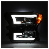 Spyder Ford F150 2015-2017 Projector Headlights - Light Bar DRL LED - Smoke PRO-YD-FF15015-LBDRL-SM 5083678