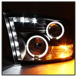 Spyder Dodge Ram 1500 09-14 10-14 Projector Headlights Halogen- LED Halo LED - Blk PRO-YD-DR09-HL-BK 5010032