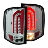 ANZO 2007-2013 Chevrolet Silverado 1500 LED Taillights Chrome 321341