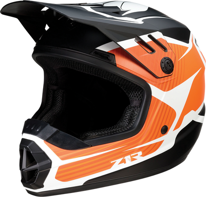 Z1R Youth Rise Helmet - Flame - Orange - Medium 0111-1443