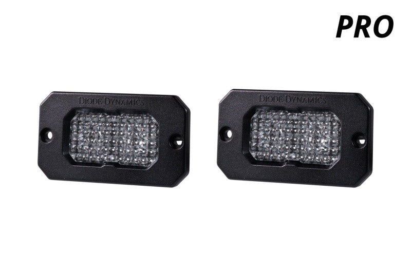 Diode Dynamics Stage Series 2 In LED Pod Pro - White Flood Flush RBL (Pair) DD6436P