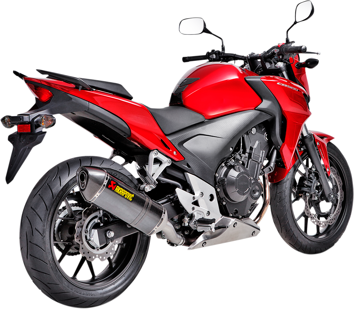 Silenciador de línea deslizante AKRAPOVIC - Fibra de carbono CB400 /500 X/R/F 2013-2016 S-H5SO2-HRC 1811-2604 