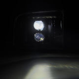 AlphaRex 05-07 Ford Super Duty/Excursion LUXX-Series LED Projector Headlights - Alpha-Black 880316