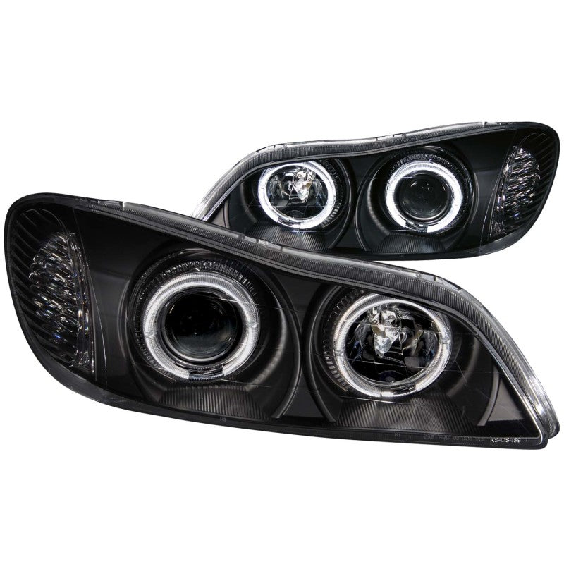ANZO 2000-2004 Infiniti I30 Projector Headlights w/ Halo Black 121077