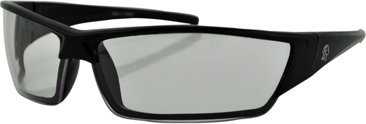 ZAN HEADGEAR Utah Sunglasses - Shiny Black - Clear EZUT01C