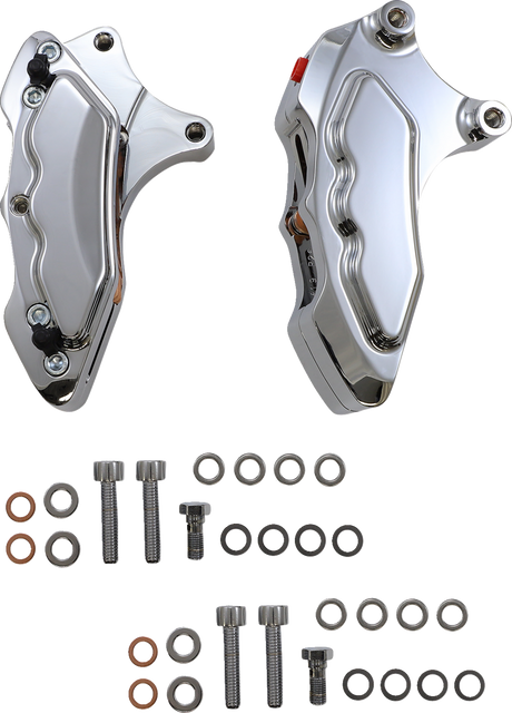 HAWG HALTERS 6-Piston Dual Caliper - Chrome - 13" FKDDCC6013