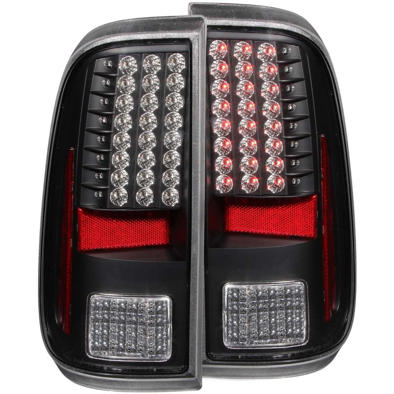 ANZO 2008-2015 Ford F-250 LED Taillights Black 311127