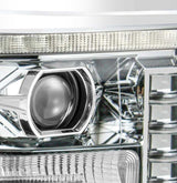 AlphaRex 11-16 Ford F-250 SD PRO-Series Projector Headlights Plank Style Design Chrome w/Seq Signal 880141