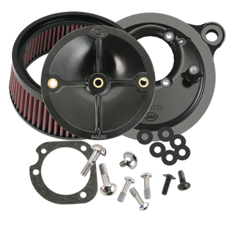 S&S Cycle 01-15 Fuel-Injector Softail Models Stealth Air Cleaner Kit w/o Cover 170-0300B