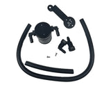 J&L 05-10 Ford Mustang GT/Bullitt/Saleen Passenger Side Oil Separator 3.0 - Black Anodized 3013P-B