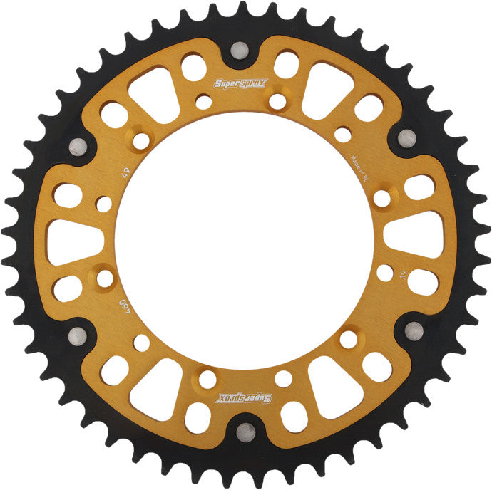 SUPERSPROX Rear Stealth Sprocket Alu/Stl 49t-520 Gld Kaw RST-460-49-GLD