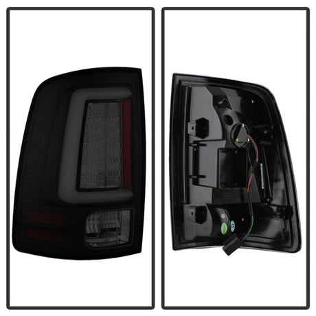 Spyder 13-14 Dodge Ram 1500 Light Bar LED Tail Lights - Black Smoke ALT-YD-DRAM13V2-LED-BSM 5084064