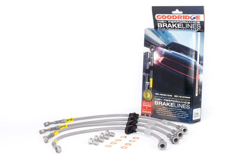 Goodridge 98-00 Honda Accord w/ Rear Disc Brake Lines 20004