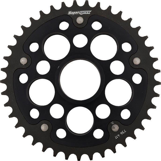 SUPERSPROX Rear Stealth Sprocket Alu/Stl 41t-520 Blk Duc RST-736-41-BLK