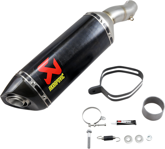 Silenciador de línea deslizante AKRAPOVIC - Fibra de carbono Ninja ZX-6R 2009-2020 S-K6SO7-ZC 1811-3697 