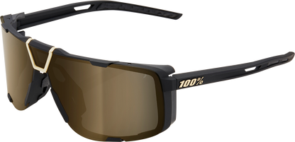 100% Eastcraft Sunglasses - Soft Tact Black - Soft Gold Mirror 61045-258-01