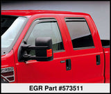EGR 99+ Ford Super Duty Crew Cab In-Channel Window Visors - Set of 4 (573511) 573511