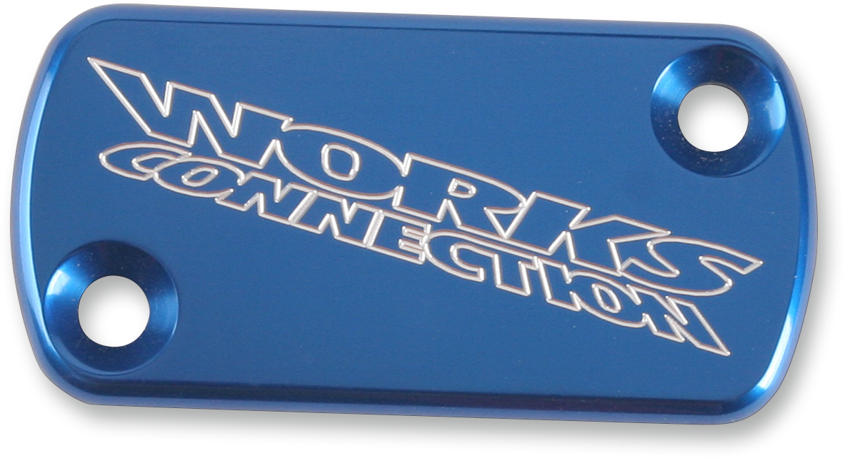 WORKS CONNECTION Brake Cover - Billet - Blue 21-000