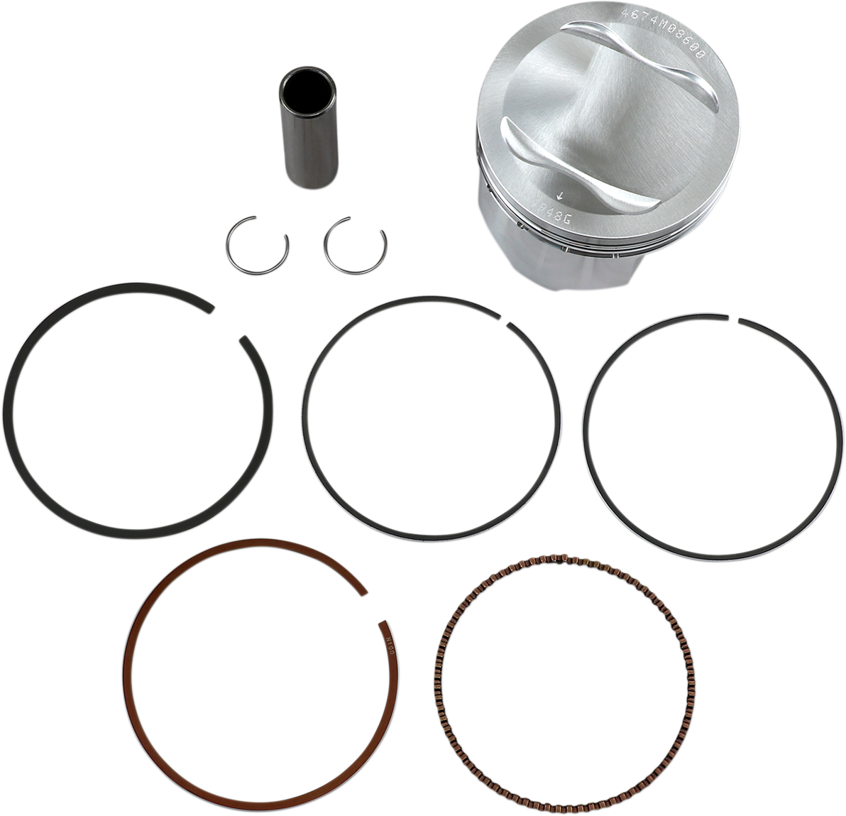 WISECO Piston Kit - Standard High-Performance 4674M08600