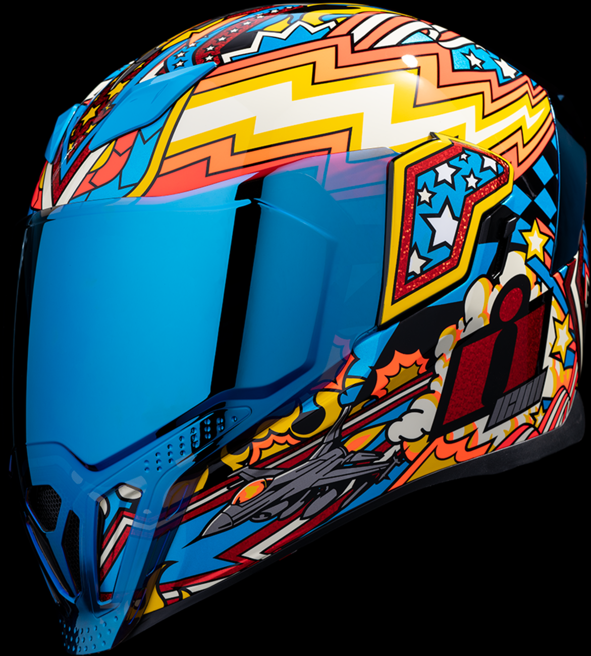 ICON Airflite™ Helmet - Flyboy - Blue - Large 0101-16013