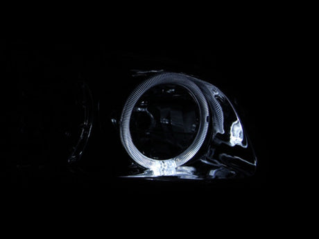 ANZO 2000-2001 Toyota Camry Crystal Headlights w/ Halo Black 121123