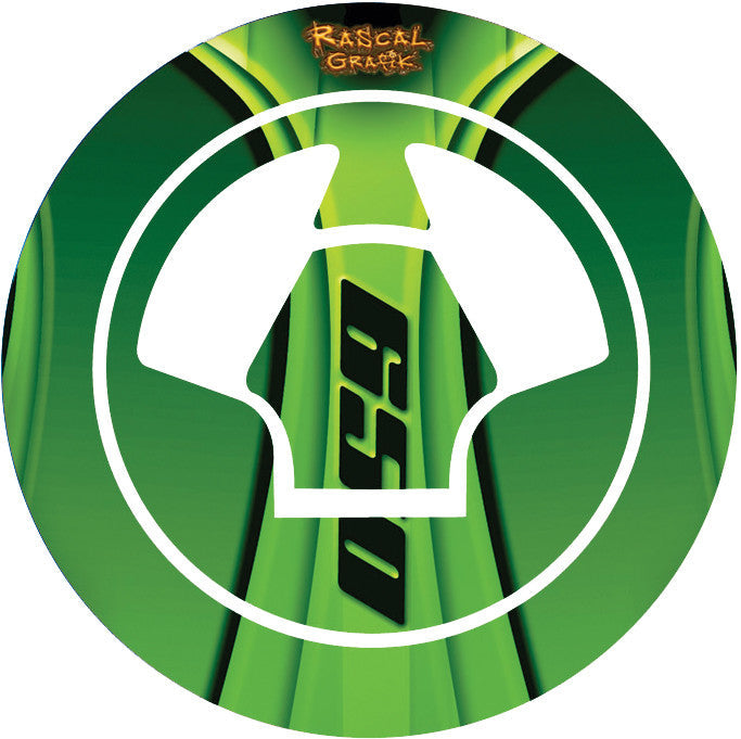 RASCAL GRAFIK Gas Cap Prot Kaw Ninja 650/Er6n Green RA36705