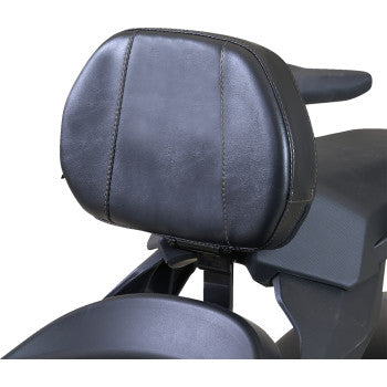 SHOW CHROME Grande Backrest - Driver - Black Stitch - Ryker 41-416G