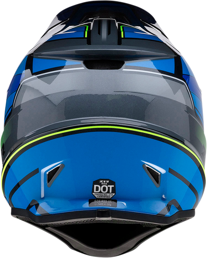 Z1R Rise Helmet - MC - Blue/Hi-Viz - Small 0110-7193