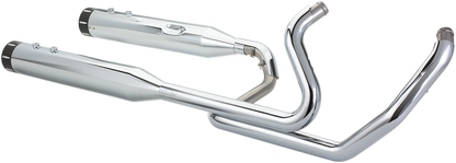 S&S CYCLE El Dorado Dual Exhaust System - Chrome - Black Tracer 550-0701C