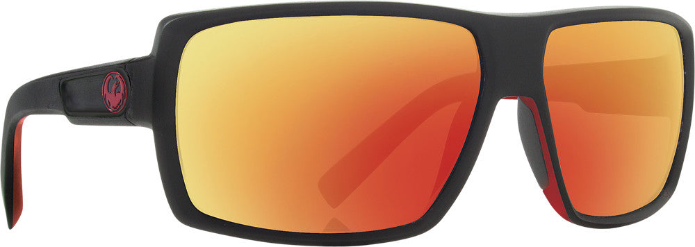 DRAGON Double Dos Sunglasses Jet Red W/Ion. Lens 720-2194