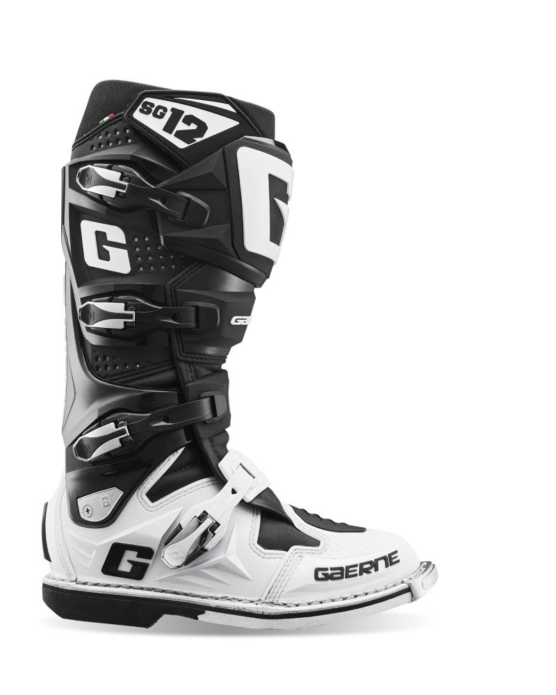 Gaerne SG12 Boot Black/White Size - 9 2174-014-9