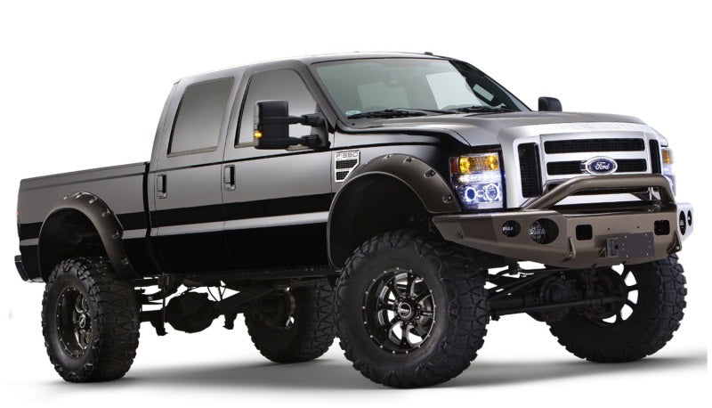 Bushwacker 08-10 Ford F-250 Super Duty Cutout Style Flares 2pc - Black 20047-02