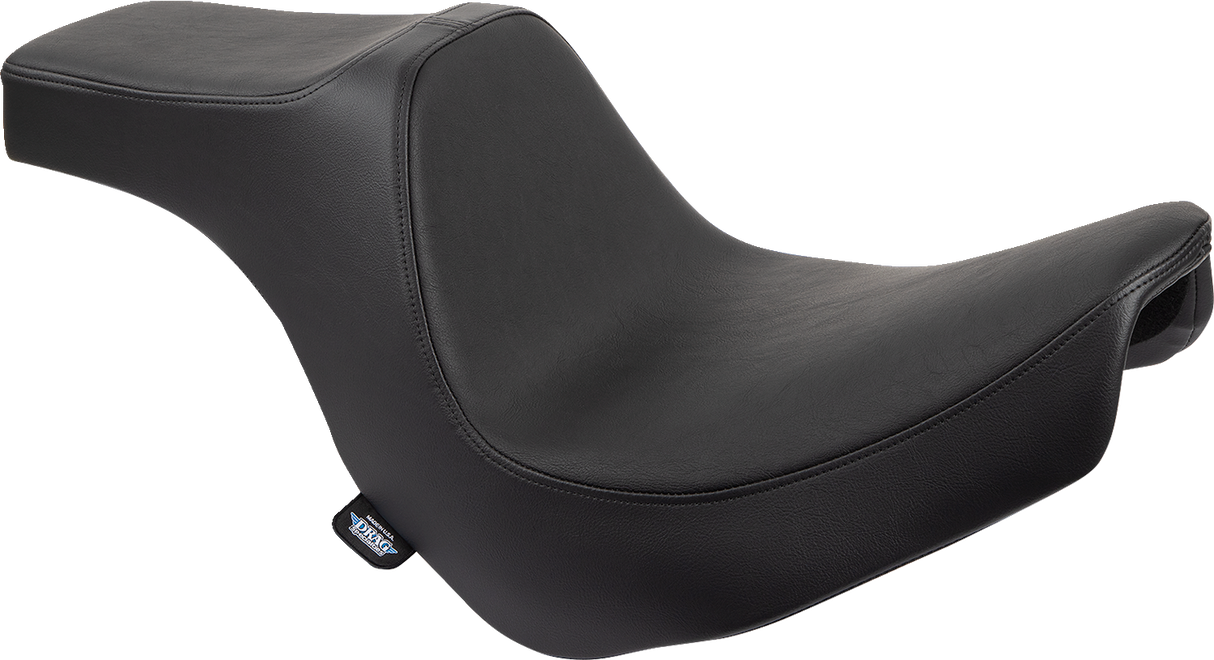 DRAG SPECIALTIES Asiento Predator III - Liso - Negro - FL/FX '18-'22 0802-1490