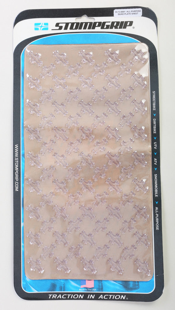 STOMPGRIP Stompgrip Sheet Clear Quadplate 33-13-0001