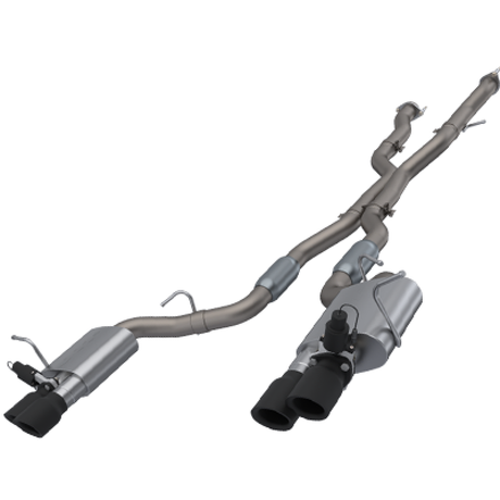 QTP 2018+ Jeep Grand Cherokee Trackhawk 304SS Screamer Cat-Back Exhaust w/4in Black Tips 427218B