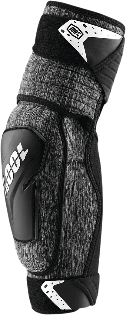 100% Fortis Elbow Guards - Gray/Black - L/XL 70006-00004